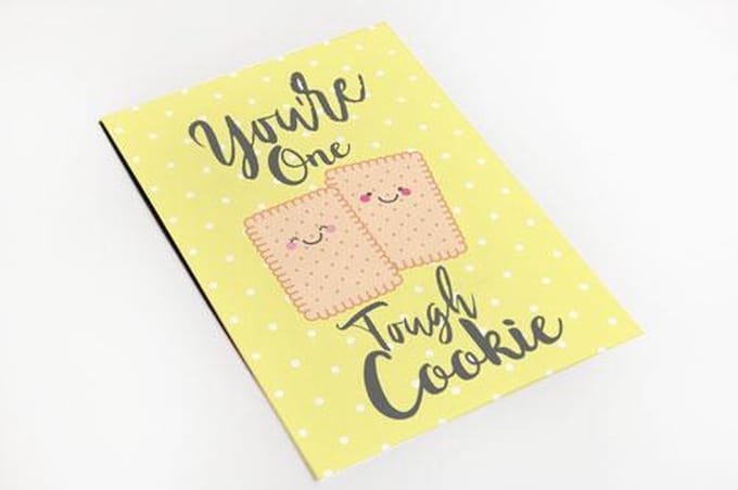 Wenskaart Your’re a tough cookie