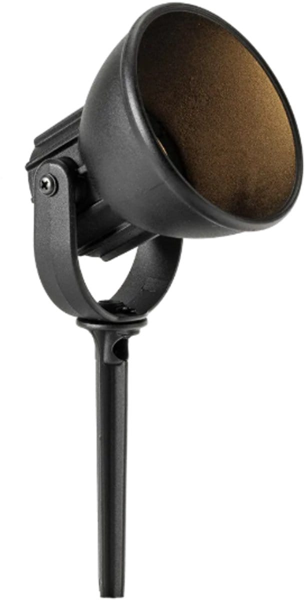 LED Grondspot – 1,8 W – Warm wit – IP44 – Zwart aluminium