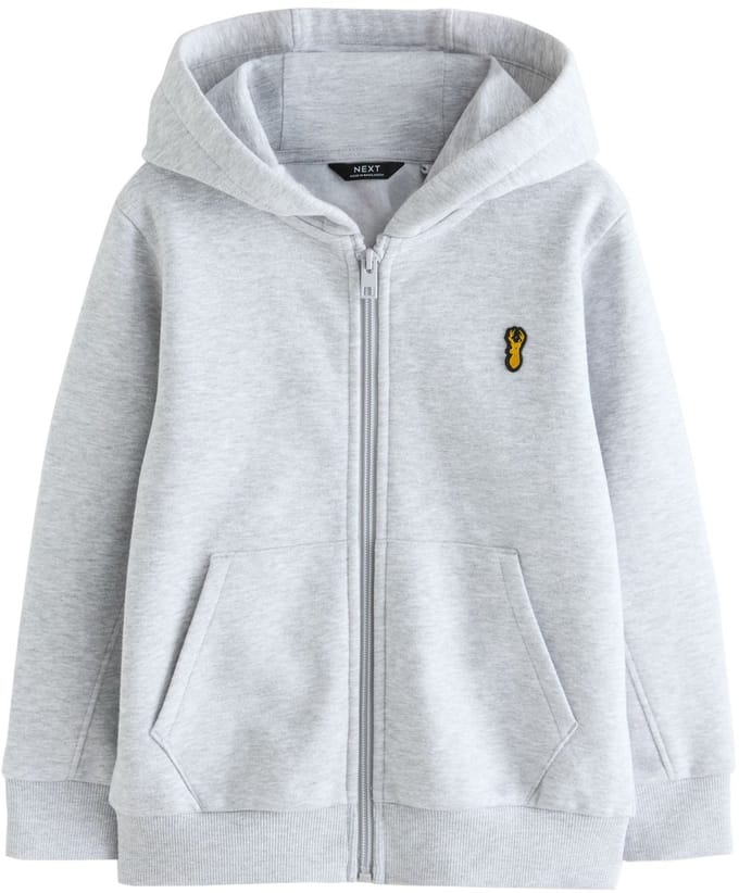 Next - Jongens - Hoodie met doorlopende rits - Grijs