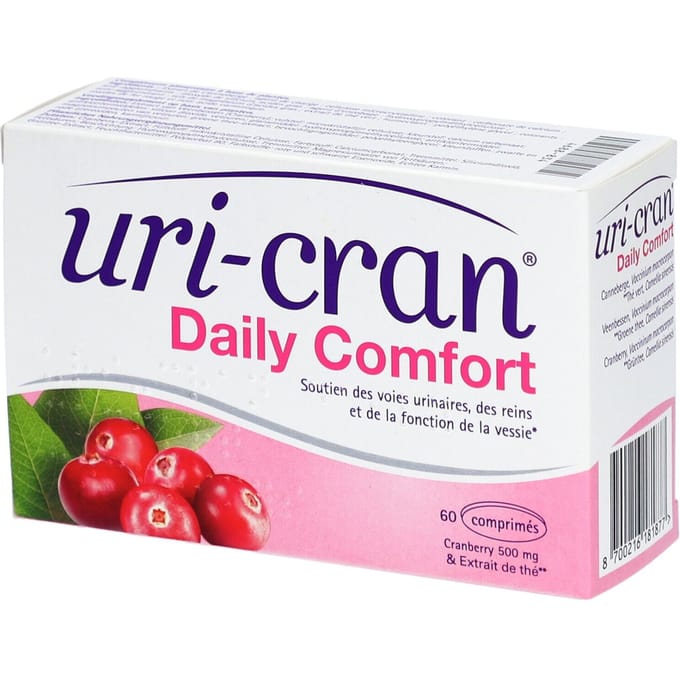 Uri-Cran Daily Comfort - 60 tabletten - cranberry - urinair comfort