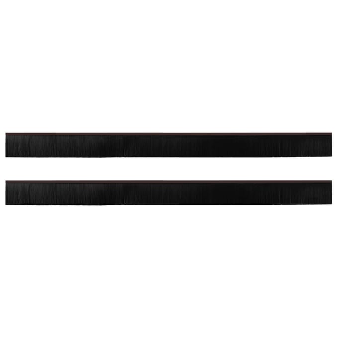 vidaXL - Zelfklevende - Deurborstels - 2 - st - Bruin - 100 - cm - Aluminiumlegering