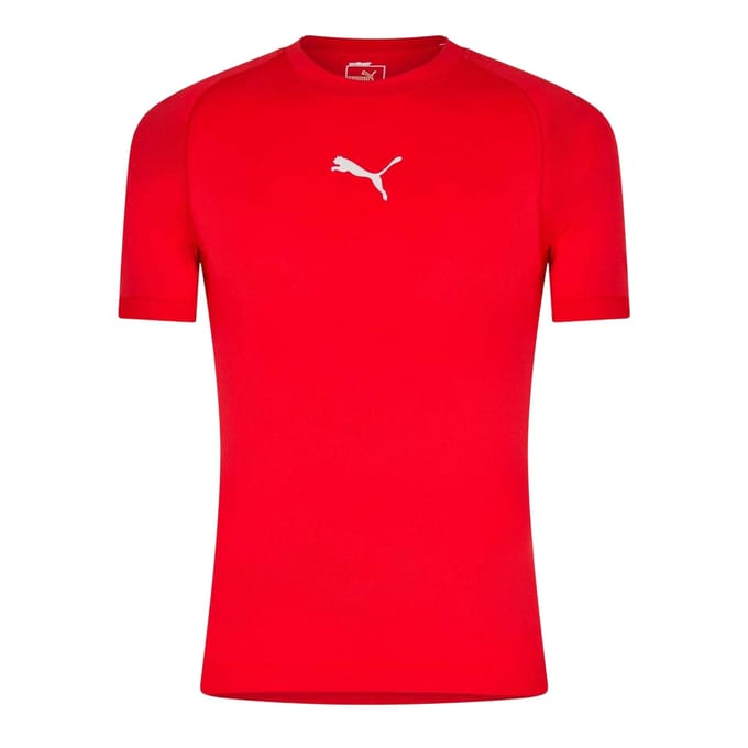 Puma Heren Performance Effen Ronde Hals Athletic T-shirt (Rood)