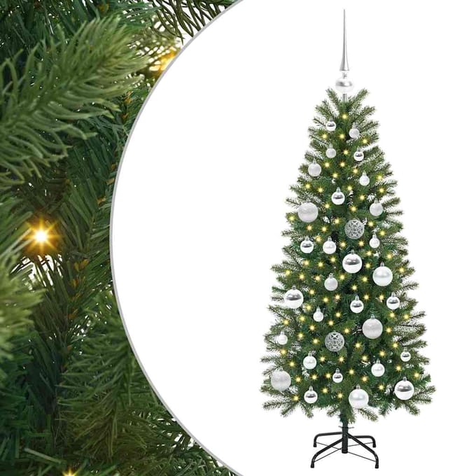 vidaXL - Kunstkerstboom - Groen - 120 - cm - PE - en - PVC