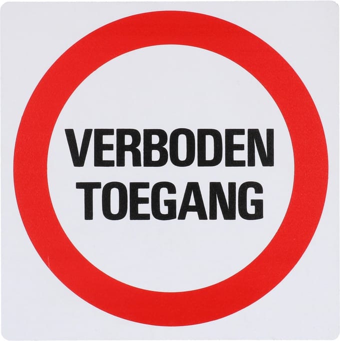 Aanduidingsbord Z159 Verboden Toegang