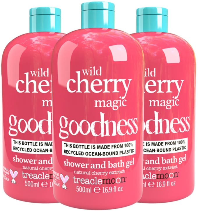 Treaclemoon Bad en Douchegel Wild Cherry Magic - 3x500 ml - Voordeelverpakking