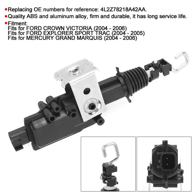 Deurslot Actuatormotor 4L2Z78218A42AA Past voor Ford CrownExplorer black
