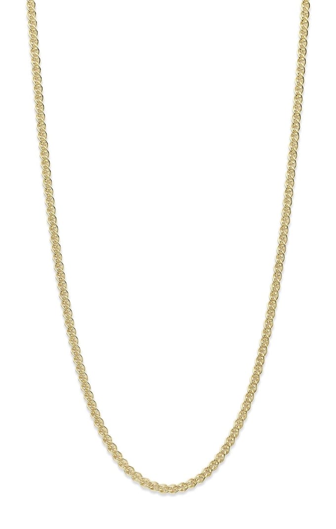 Mori Gold Filté 3,0mm breed collier, GM schakel, goud gevuld 1/20
