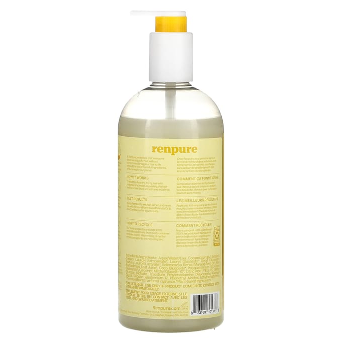 Renpure, Marula Olie & Aloë Botanische Shampoo, 24 fl oz (710 ml) beige