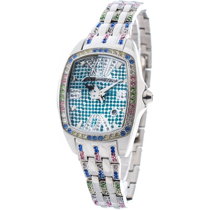 Zegarek CHRONOTECH CT7930LS-54M. Kwarcowy, Kolor niebieski. Kobieta. gray