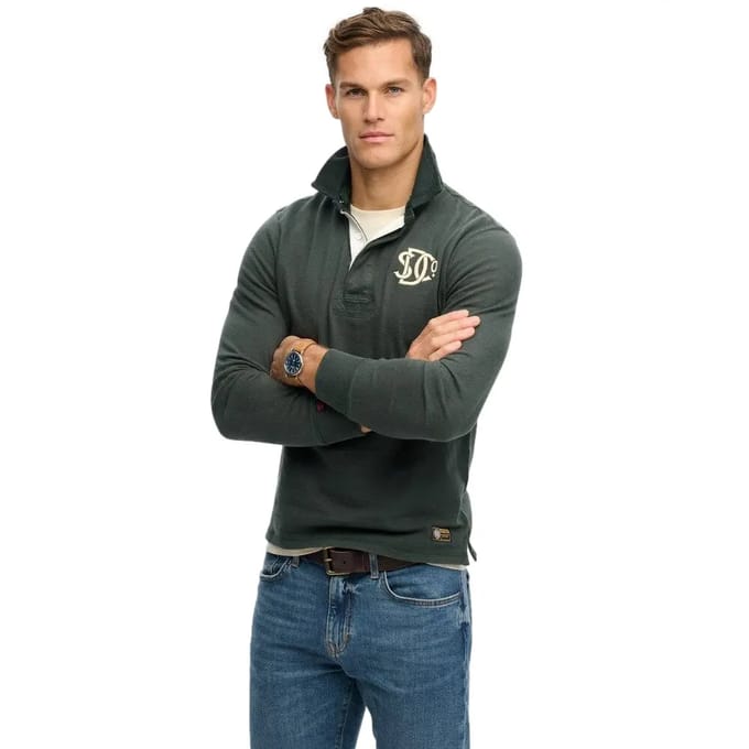 Superdry - Vintage Athletic Rugby Shirt - Heren - Tops