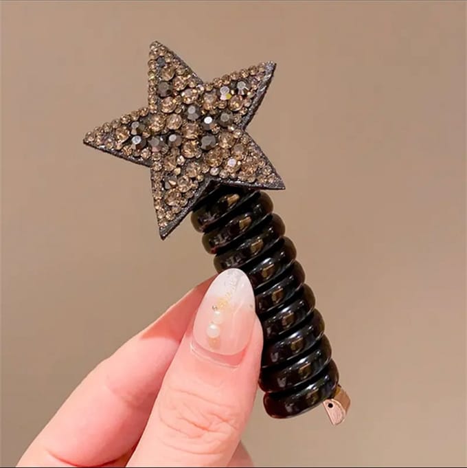 Paardenstaart Accessoires Ster - Bubbel Paardenstaart - 1 stuk