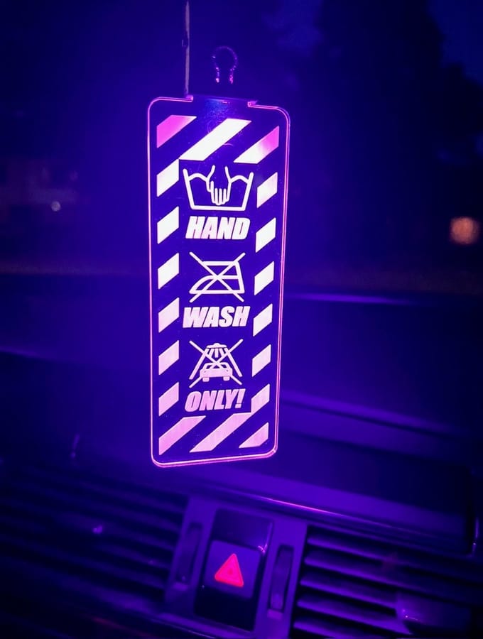 Spiegelhanger - LED - Hand Wash Only
