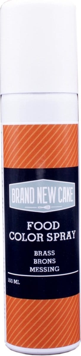 BrandNewCake® Kleurspray Metallic Brons 100ml - Kleurstof - Eetbare Voedingskleurstof - Bakken