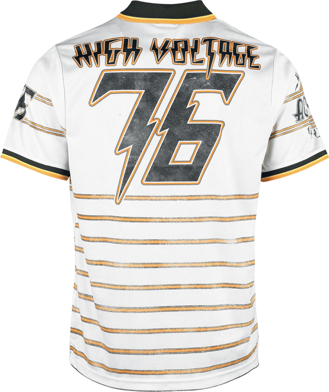 AC/DC Jersey - High Voltage Rock FC - S tot 5XL - voor Mannen - wit