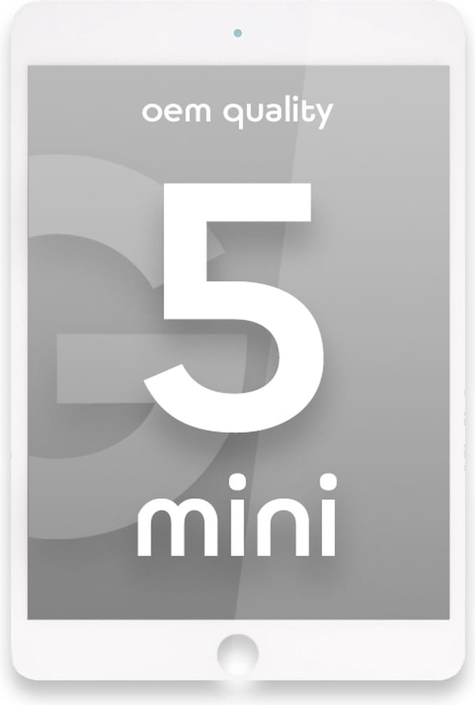 Geschikt Voor Apple iPad Mini 5 Display + Touchscreen - OEM Kwaliteit - Wit - Vervang Scherm - Scherm - Beelscherm - touchscreen