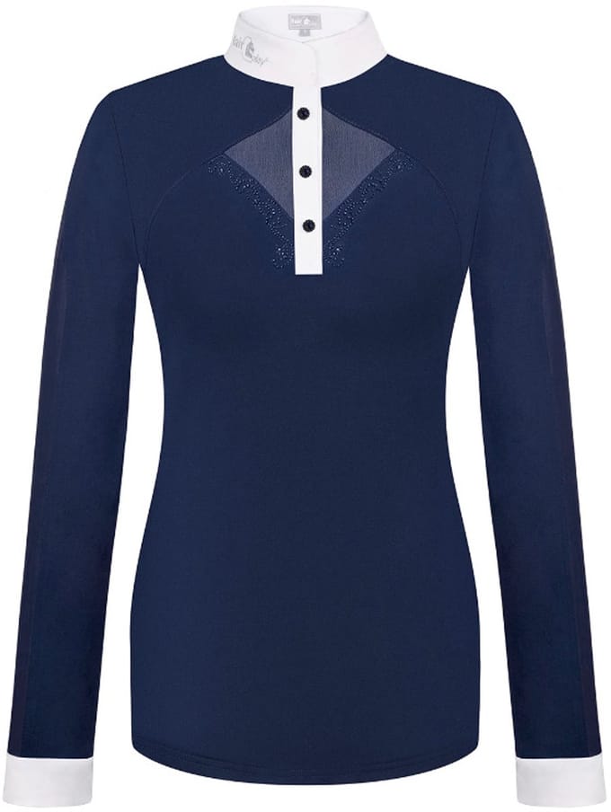 Fair Play Cathrine Wedstrijdshirt Lange Mouw Navy/White maat 42