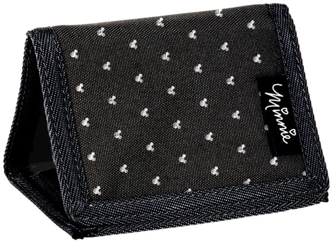 BeUniq Portemonnee Minnie Mouse - 12 x 8 cm - Zwart