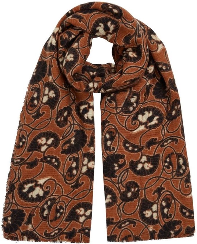 Allecto - Damessjaal - Geweven halsdoek - 215 cm - Grafisch patroon
