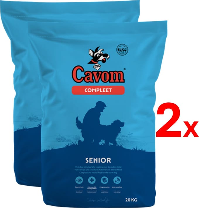 Cavom compleet Senior - geperste brokken - 2x 20kg