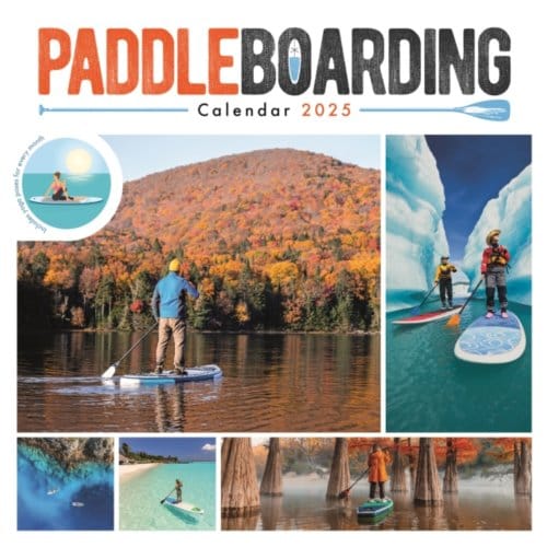 Paddleboarding Square Wall Sunday Start Calendar 2025 - Calendars, Carousel