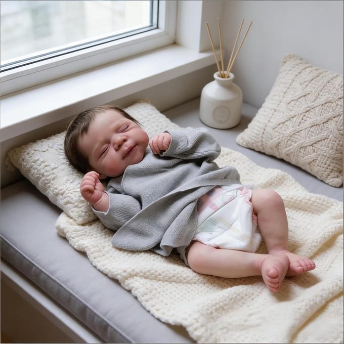 Babypop Siliconen - Realistische pop Reborn pop - Spelen en troosten - Anatomisch correct - 45 cm - Niet gespecificeerd