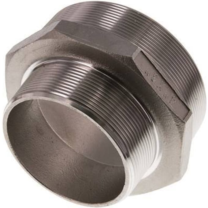R 4'' x R 3'' RVS Borstnippel 16 Bar - FL2S-M-SH-400R-300R
