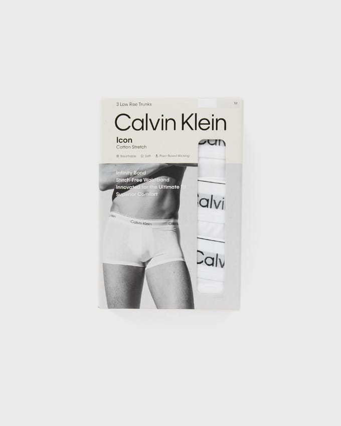 LOW RISE TRUNK ICON COTTON STRETCH 3-PACK
