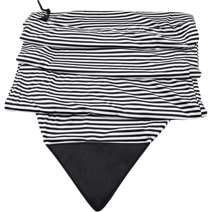 Housse de protection pour planche de surf rayée Housse extensible protectrice pour paddleboard avec sac pour accessoires de surf Noir Blanc 180x50cm