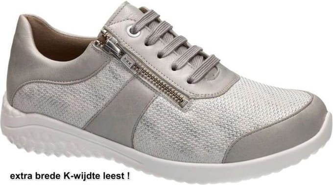 Solidus -Dames - zilver - sneakers - maat 39.5