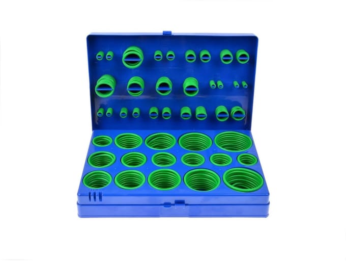 GEKO Rubberen O-Ring Set - 419 stuks - 32 maten - Inclusief opbergdoos