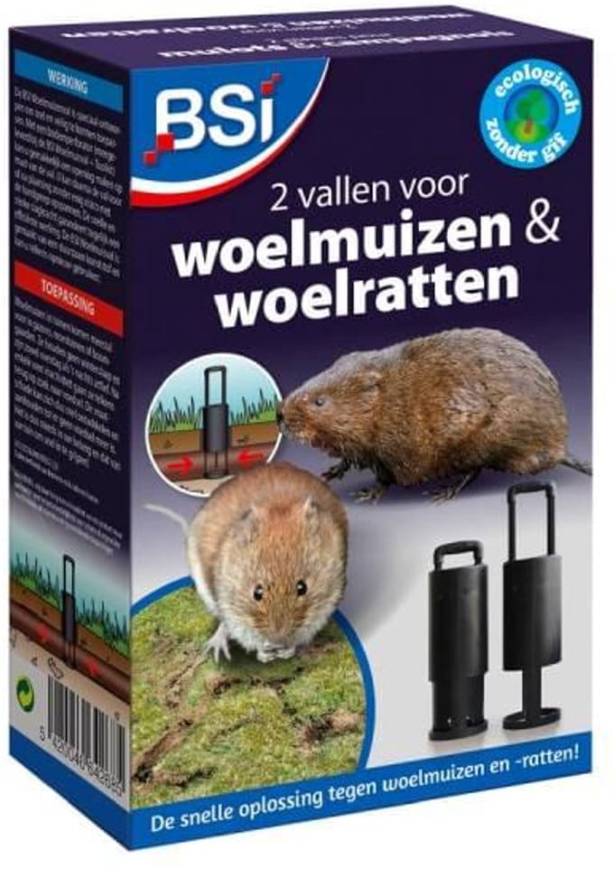 BSI woelmuizenval/woelrattenval (2 stuks) - Effectieve Rattenval