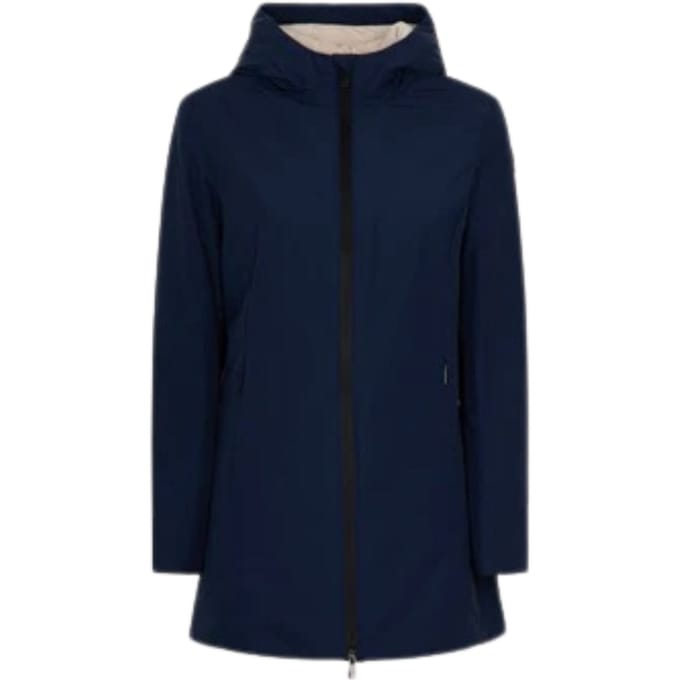 Vrouwenjas Suns Aurelia lange velours marine