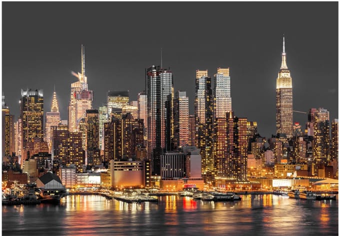 Fotobehang - NYC: Twilight.
