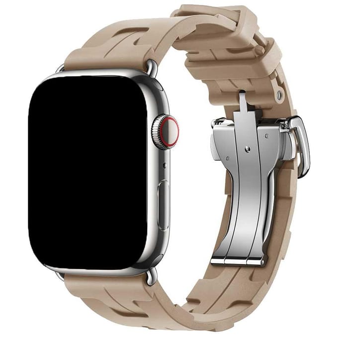 2+1 | Apple Watch Bandje Kilim - Siliconen - Walnoot