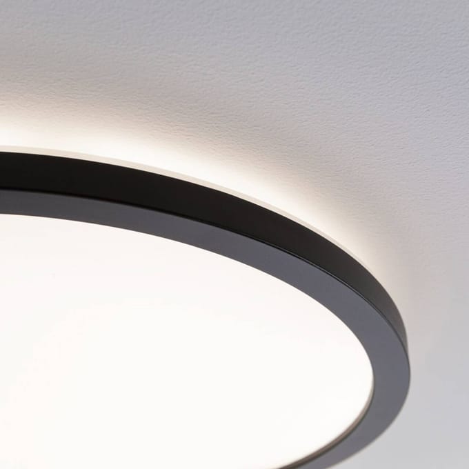 Paulmann 70997 P Atria Shine 11,2W 3000K 190mm sz Ks LED-plafondlamp LED 11.2 W Zwart