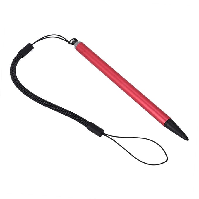 Stylet résistif de stylo de peinture d'écran tactile avec la corde de ressort pour le navigateur de PDA de position rouge
