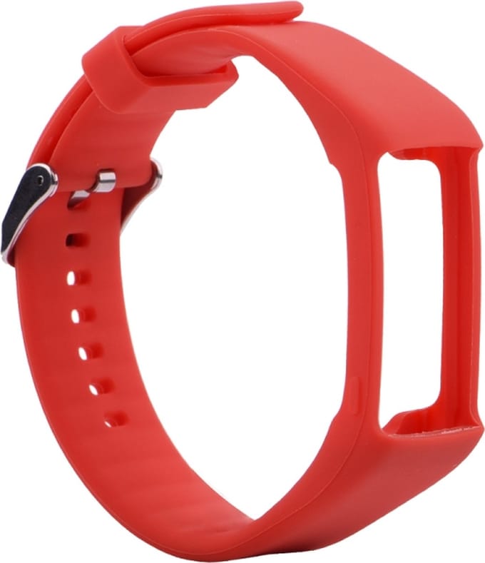 Siliconen bandje - geschikt voor Polar A360 / A370 - rood