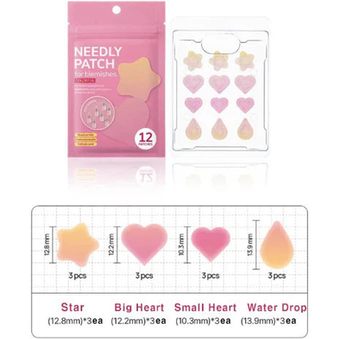 NEEDLY - Patch For Blemishes Colorful 12 patches