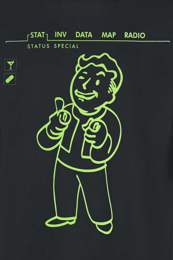 Fallout Charisma +10 Heren T-shirt - zwart - XXL