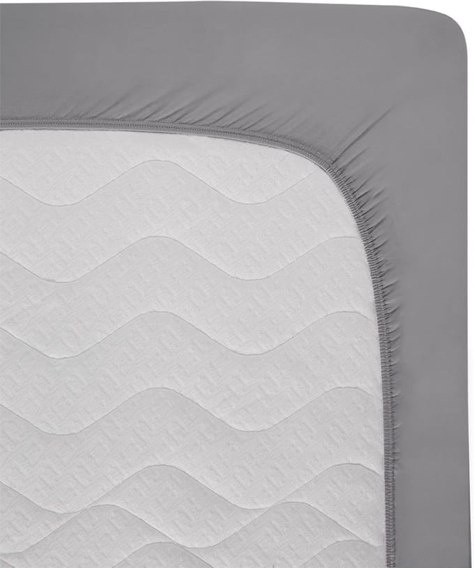 Hibboux Milou jersey hoeslaken 180x200 grijs
