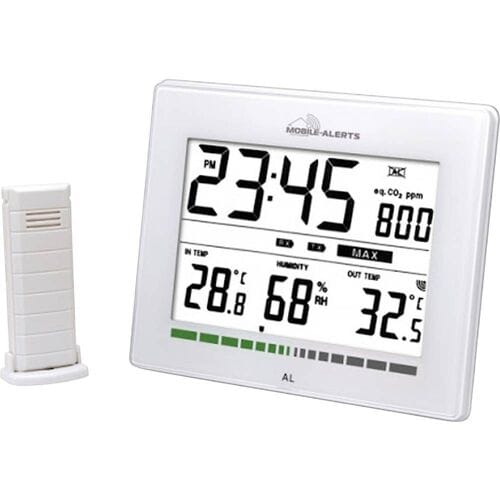 Luchtkwaliteit CO2 Meter met thermometer en hygrometer Mobile Alert - Technoline MA 10402 Mobile Alert - Technoline MA 10402