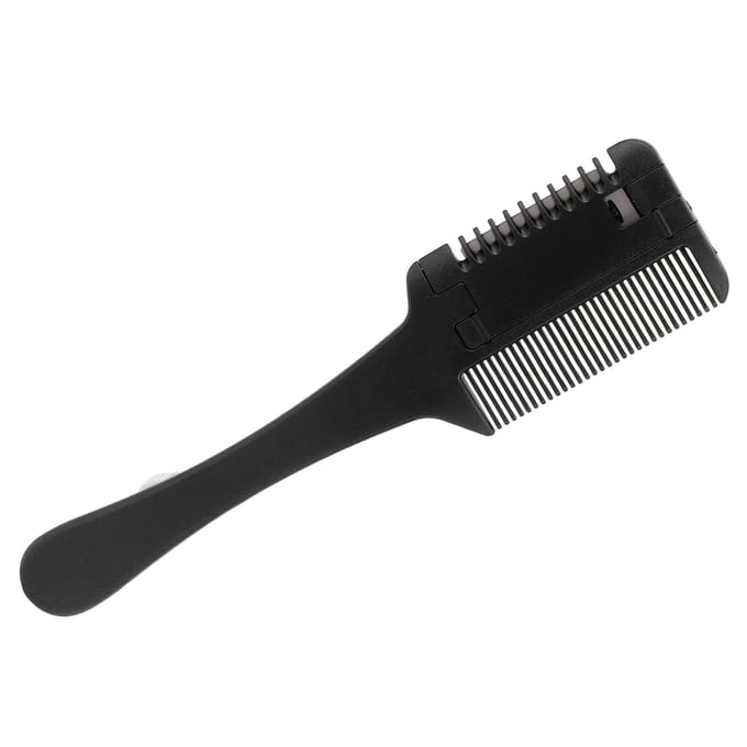 Haar Scheermes Kam Professioneel Draagbaar Thuis Salon Haar Uitdunningsmes Kam Trimmen Styling Tool gray