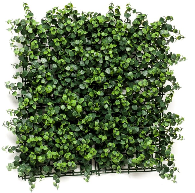 Emerald - Kunst Plantenwand Eucalyptus UV 50x50cm - Kunstplant voor binnen