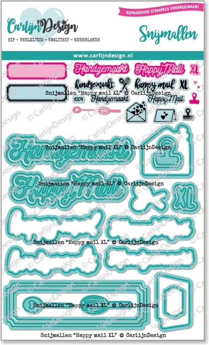 Carlijn Design CDSN-0161 Snijmallen - Happy mail XL
