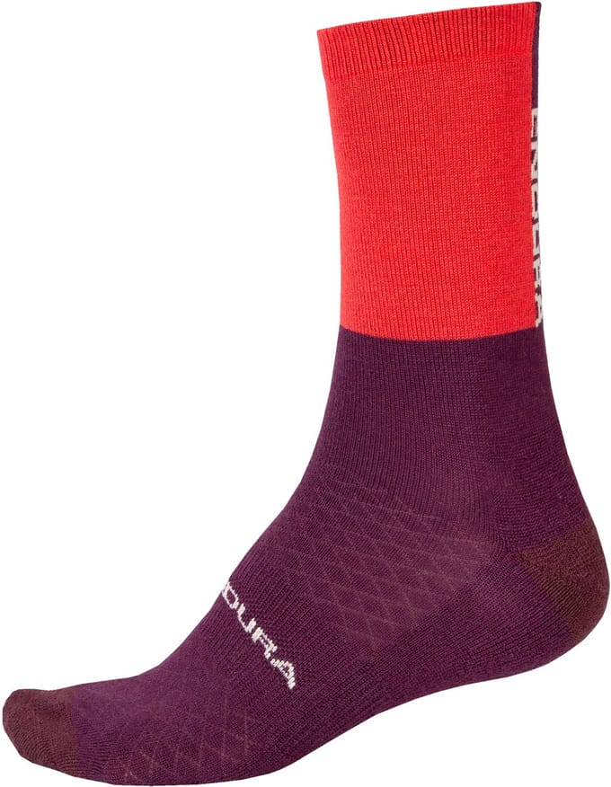 Endura Baabaa Merino Winter Sock Pomegranate - L/XL
