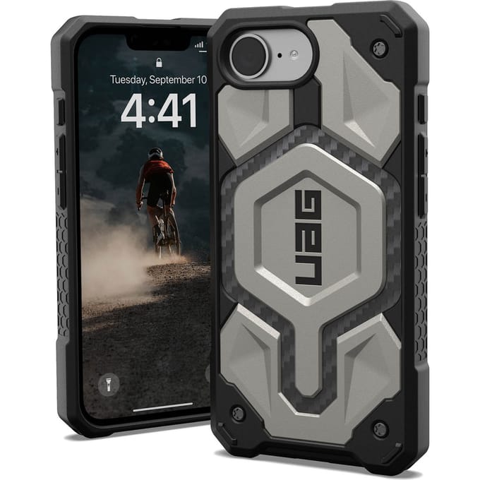 UAG - Monarch Pro Mag geschikt voor iPhone 16e (2025) Hoesje - titanium | titanium