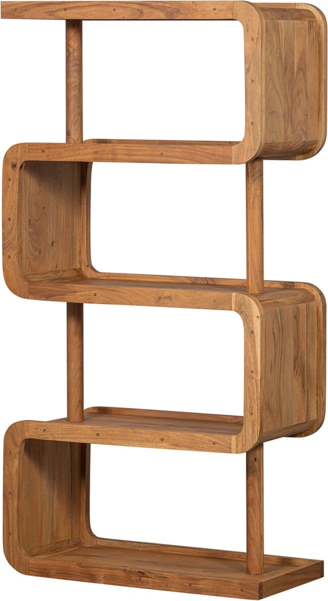 WOOOD Rattle Open Kast - Hout - Naturel - 160x82x40