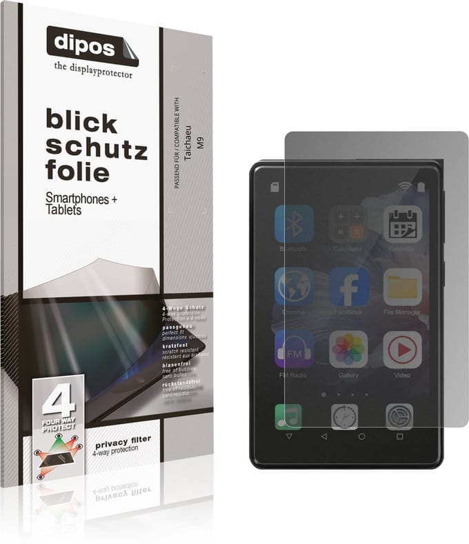 dipos – Matte Privacy Screenprotector geschikt voor Taichaeu M9 | Anti-Spy Beschermfolie
