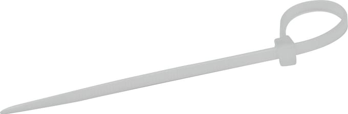 Kabelbinders 2,5 x 100 mm - wit - zak 100 stuks - Tiewraps - Binders