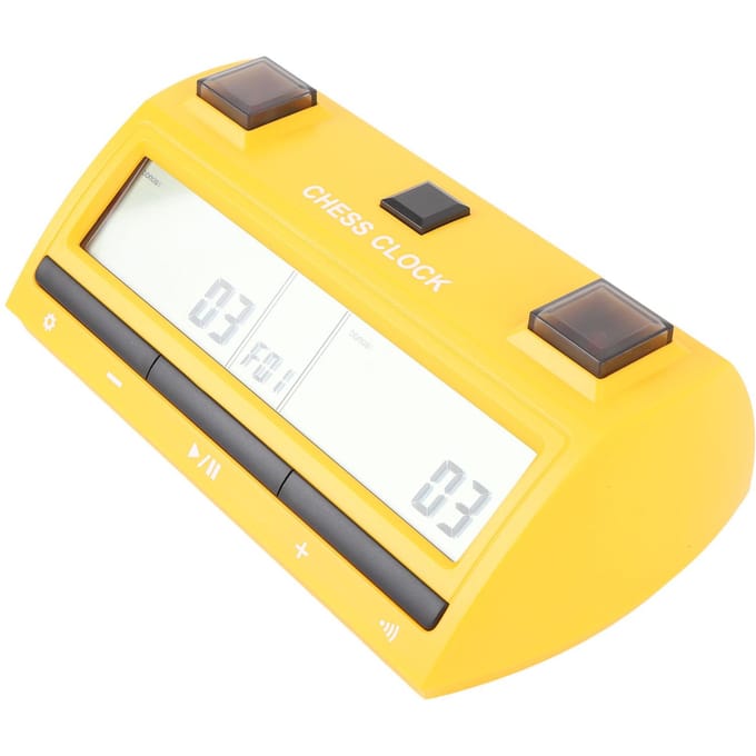 Schaakklok Professionele Digitale Schaklok Multifunctionele Draagbare Elektronische Schaklok voor yellow